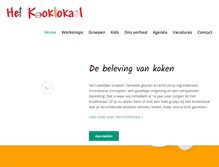 Tablet Screenshot of hetkooklokaal.nl